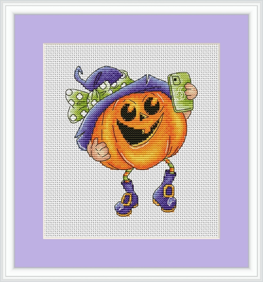 Funny Pumpkin Cross Stitch Pattern фото 1