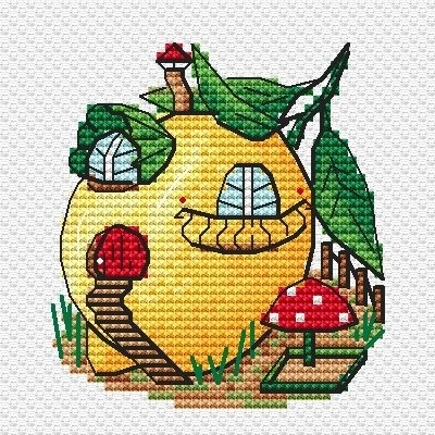 Garden Stories. Lemon Cross Stitch Pattern фото 1