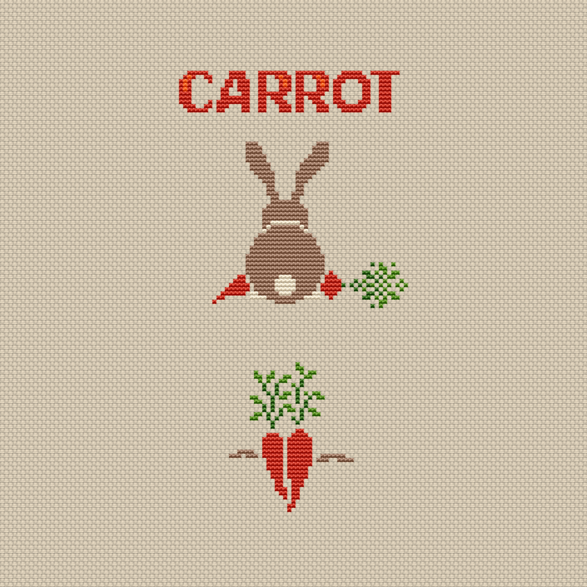 Carrot Cross Stitch Pattern фото 4