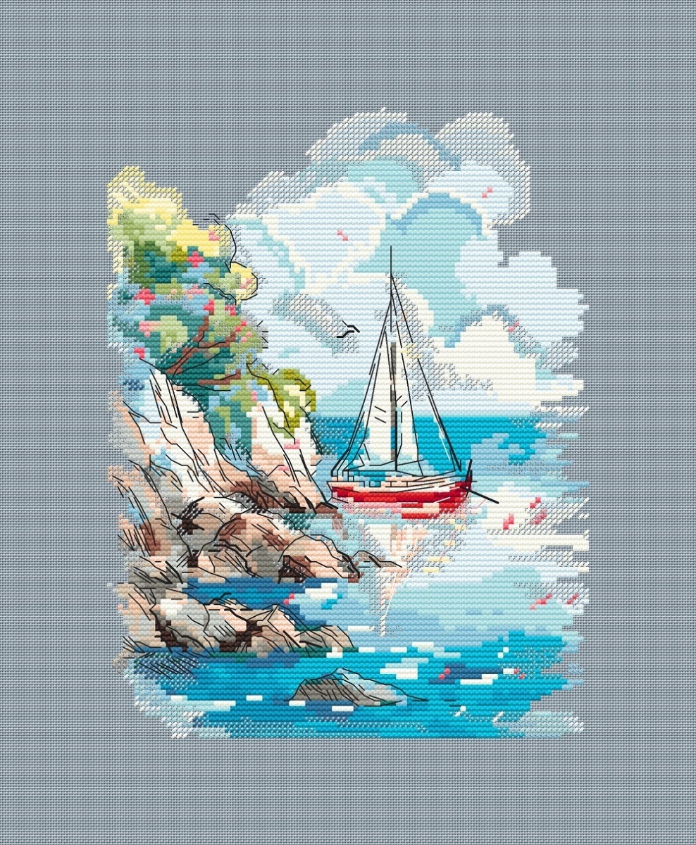 By the Shore Cross Stitch Pattern фото 2