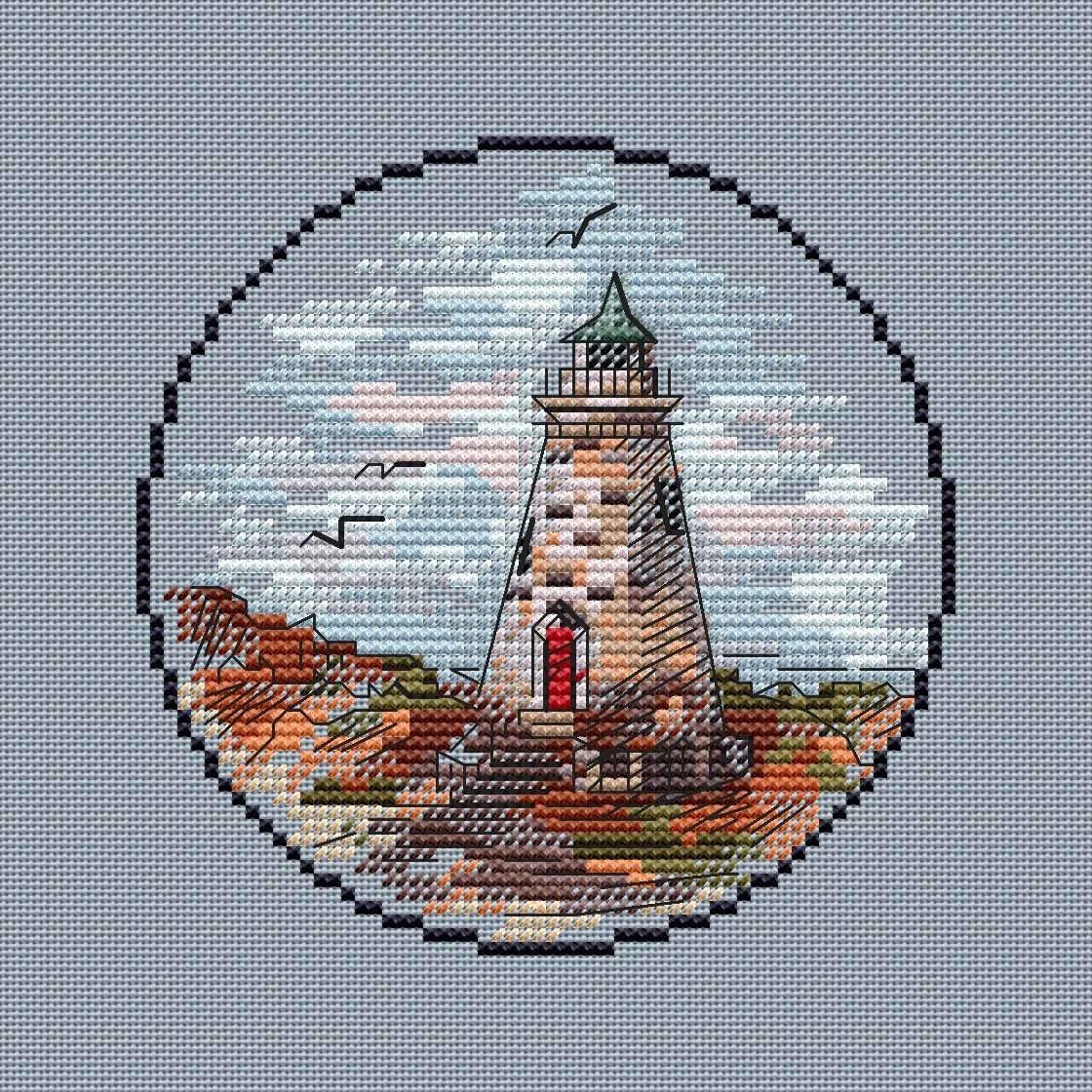 Small Lighthouse 7 Cross Stitch Pattern фото 3