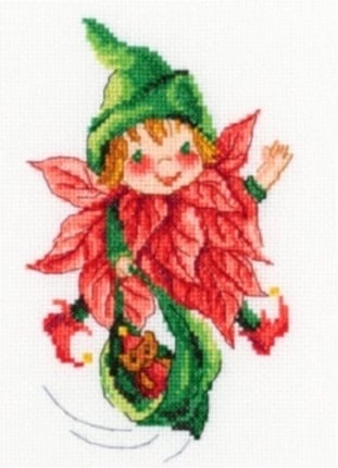 Christmas Elf Cross Stitch Kit фото 1