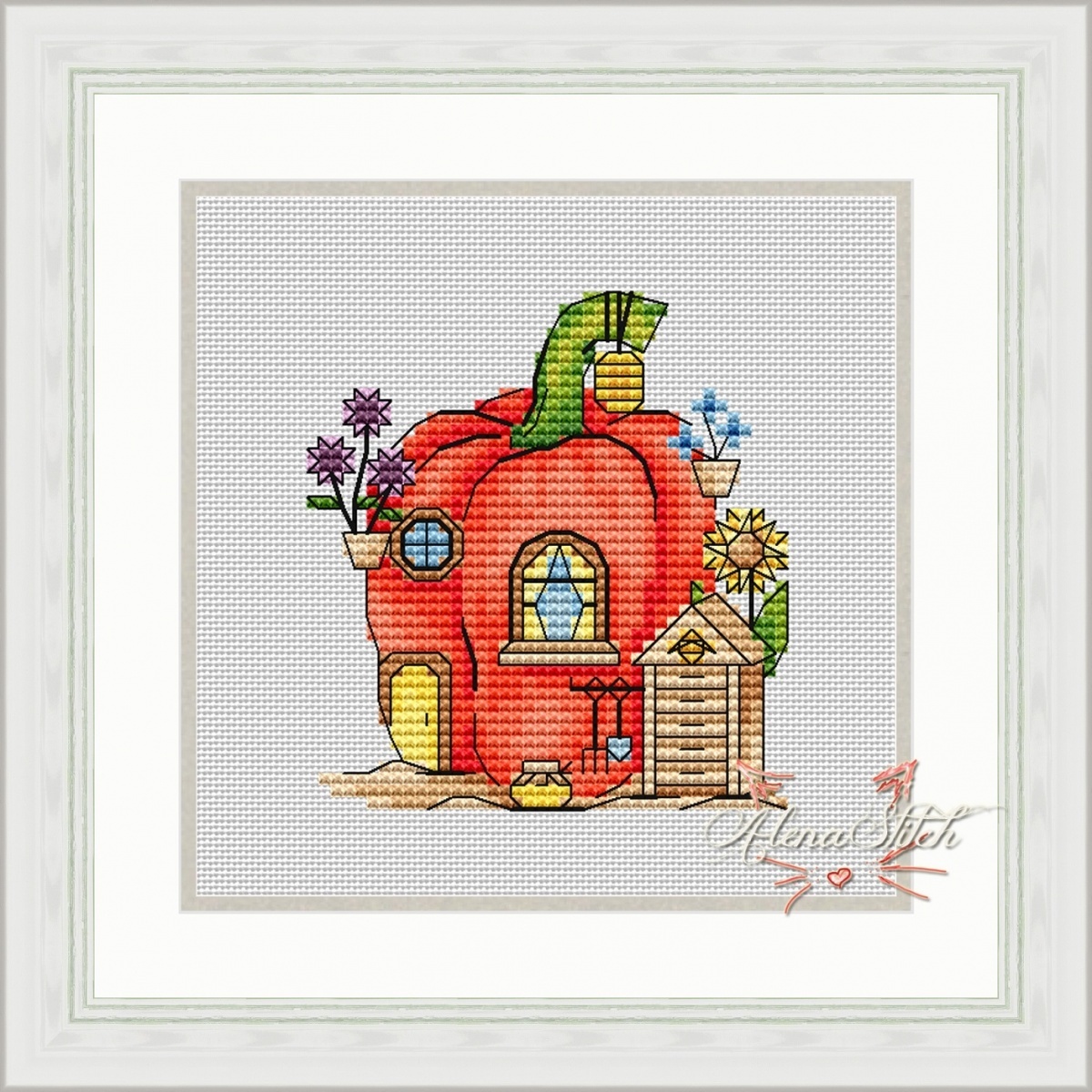 Pepper House Cross Stitch Pattern фото 1