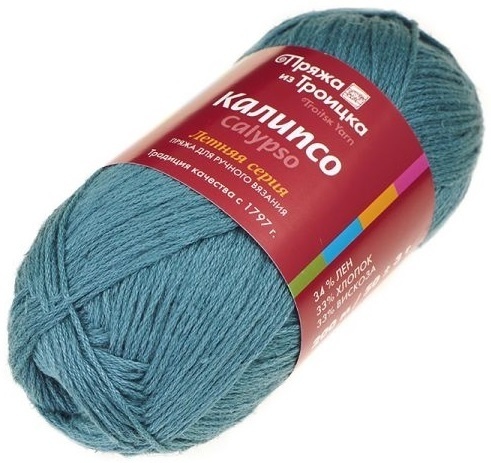 Troitsk Wool Calypso, 34% Linen, 33% Cotton, 33% Viscose 5 Skein Value Pack, 250g фото 7