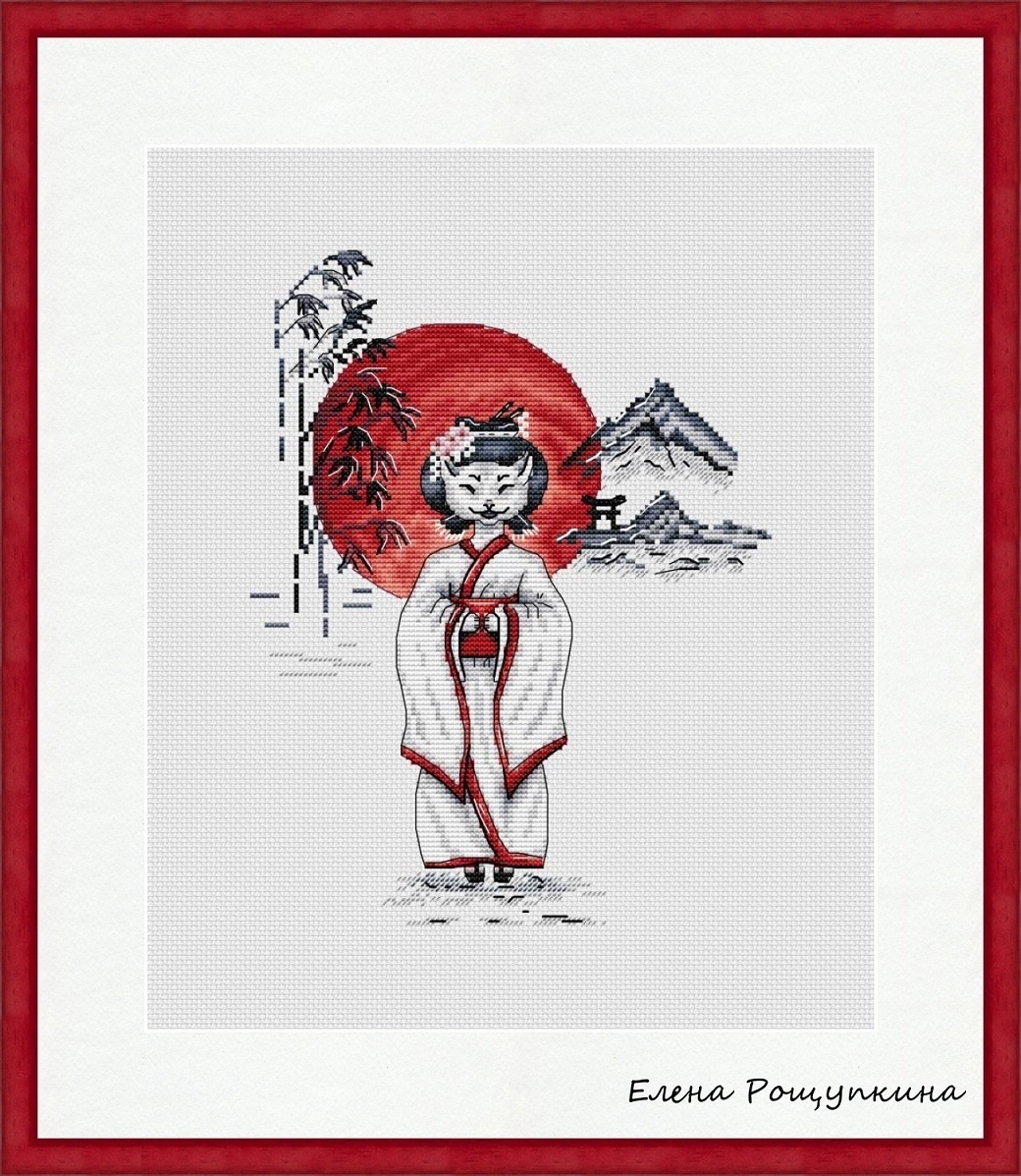 Geisha Cross Stitch Pattern фото 1
