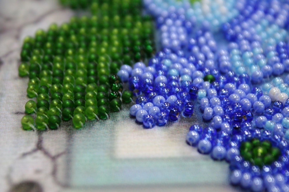 Gentle Hydrangeas Bead Embroidery Kit фото 2