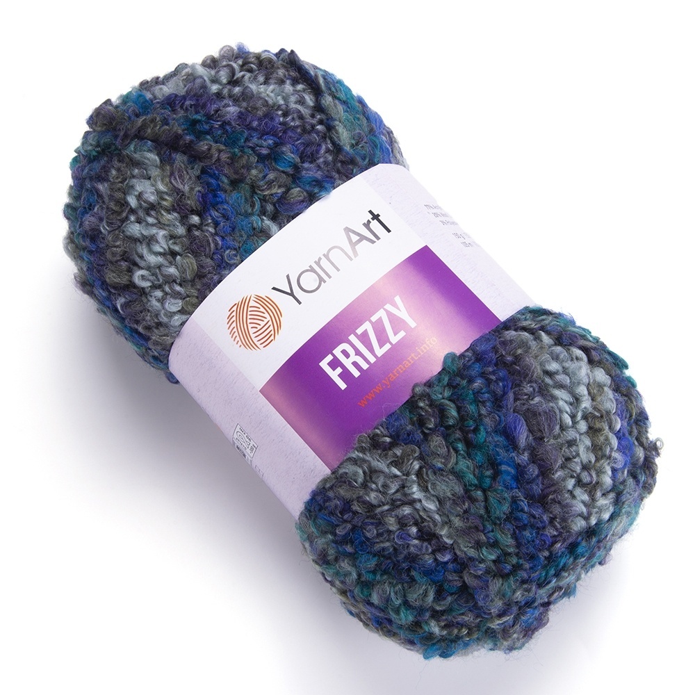 YarnArt Frizzy 77% acrylic, 20% wool, 3% polyester, 3 Skein Value Pack, 450g фото 10