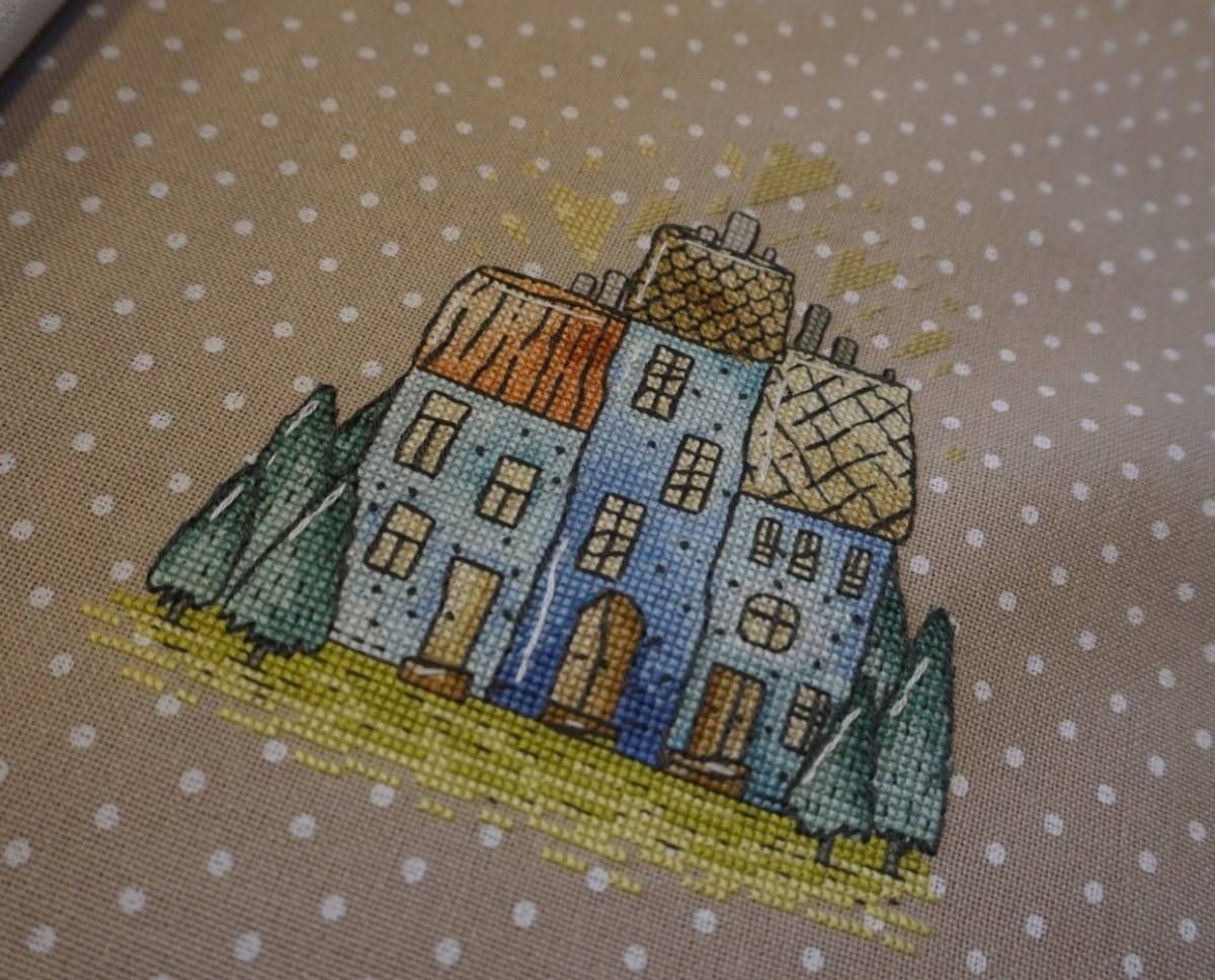 Houses Cross Stitch Chart фото 2