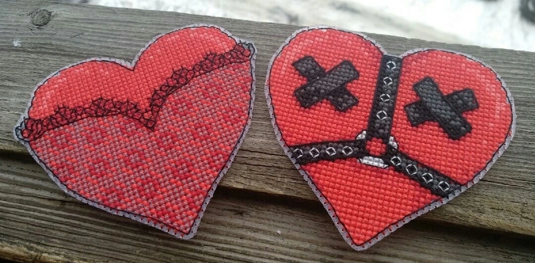 Hot Hearts Cross Stitch Pattern фото 4