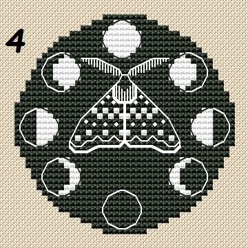 Moth 4 Cross Stitch Pattern фото 1