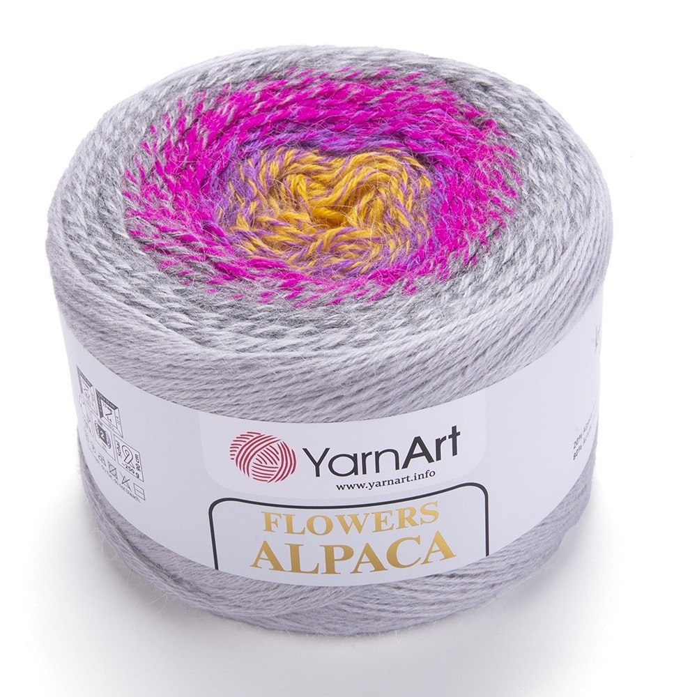YarnArt Flowers Alpaca, 20% Alpaca, 80% Acrylic, 2 Skein Value Pack, 500g фото 16