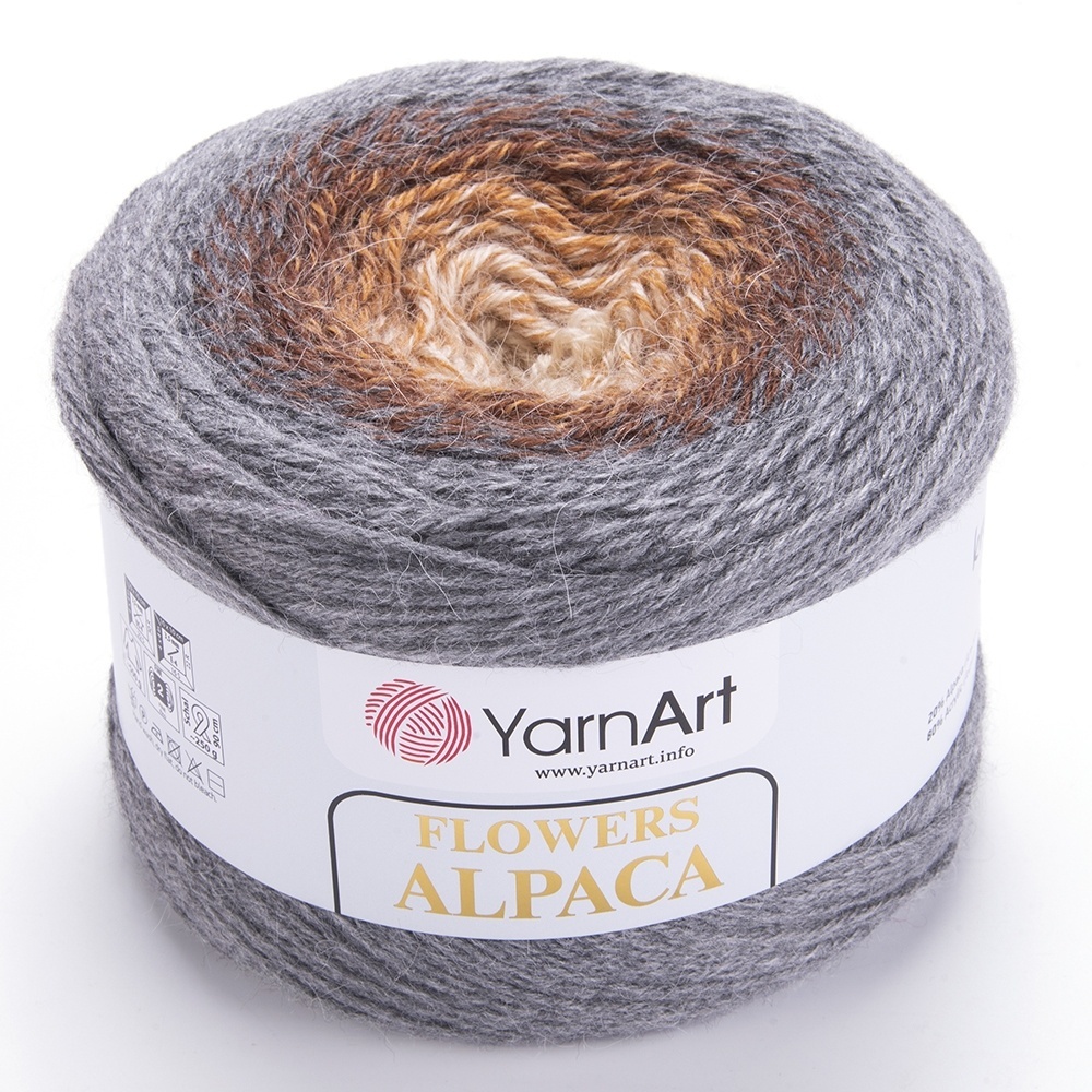 YarnArt Flowers Alpaca, 20% Alpaca, 80% Acrylic, 2 Skein Value Pack, 500g фото 29