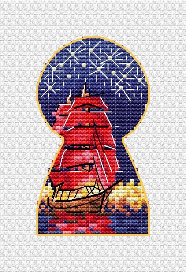 Scarlet Sails. Saint-Petersburg Cross Stitch Pattern фото 1