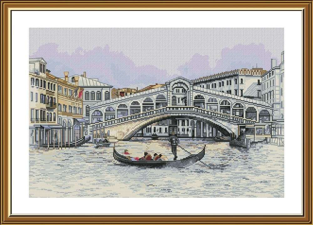 Venetian Canal Cross Stitch Kit фото 1