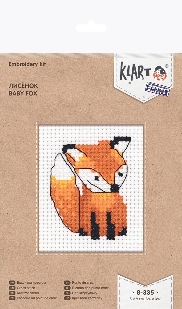 Baby Fox Cross Stitch Kit фото 2
