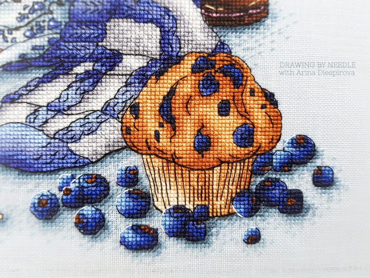 Blueberry Dragon Cross Stitch Pattern фото 4