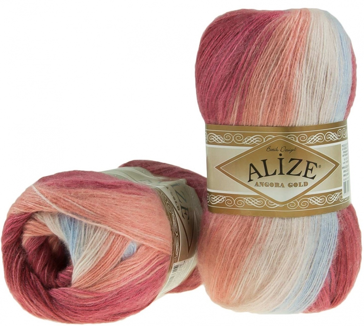 Alize Angora Gold Batik, 10% mohair, 10% wool, 80% acrylic 5 Skein Value Pack, 500g фото 3