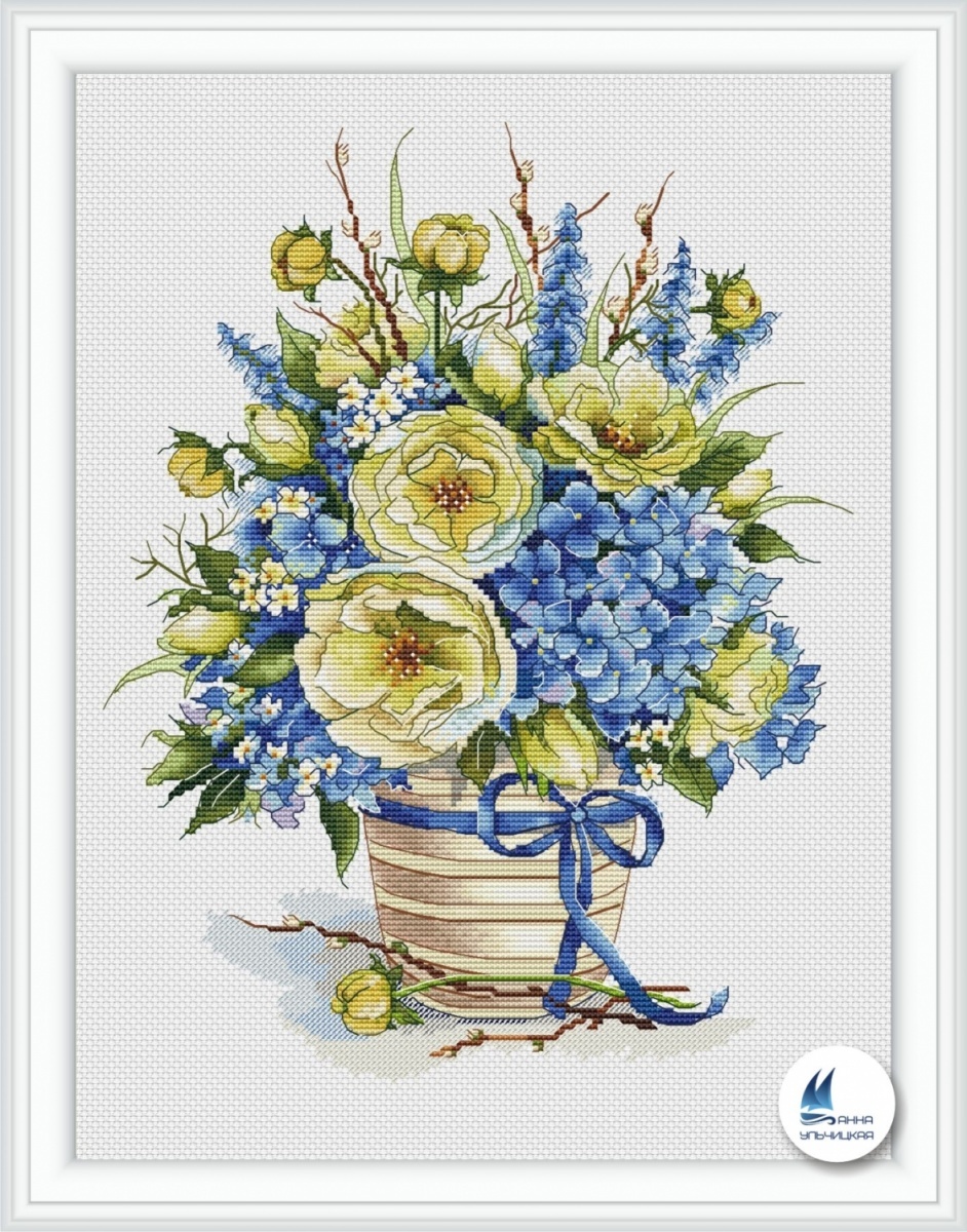 Spring Flowers Cross Stitch Chart фото 1
