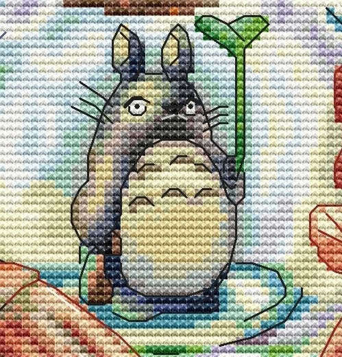 Totoro in the Jar Cross Stitch Pattern фото 3