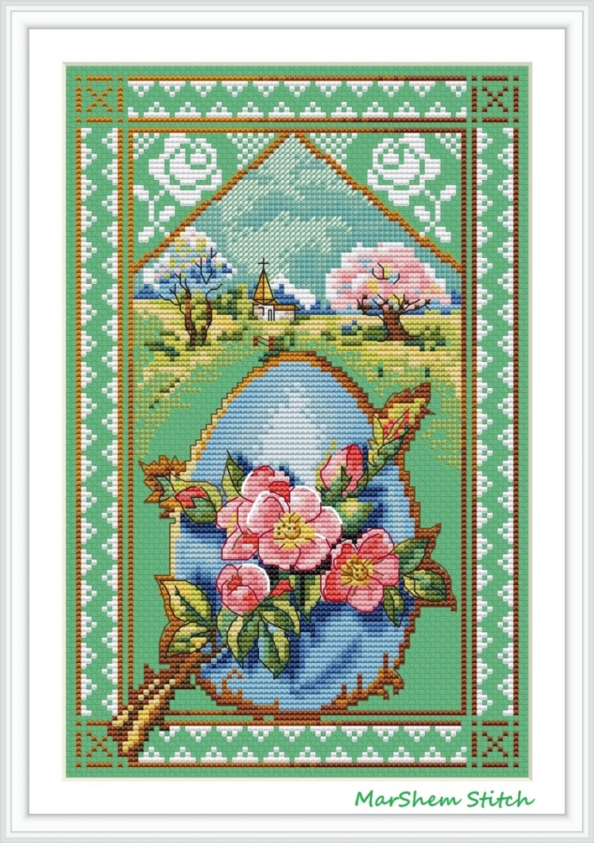 An Easter Card Cross Stitch Pattern фото 2