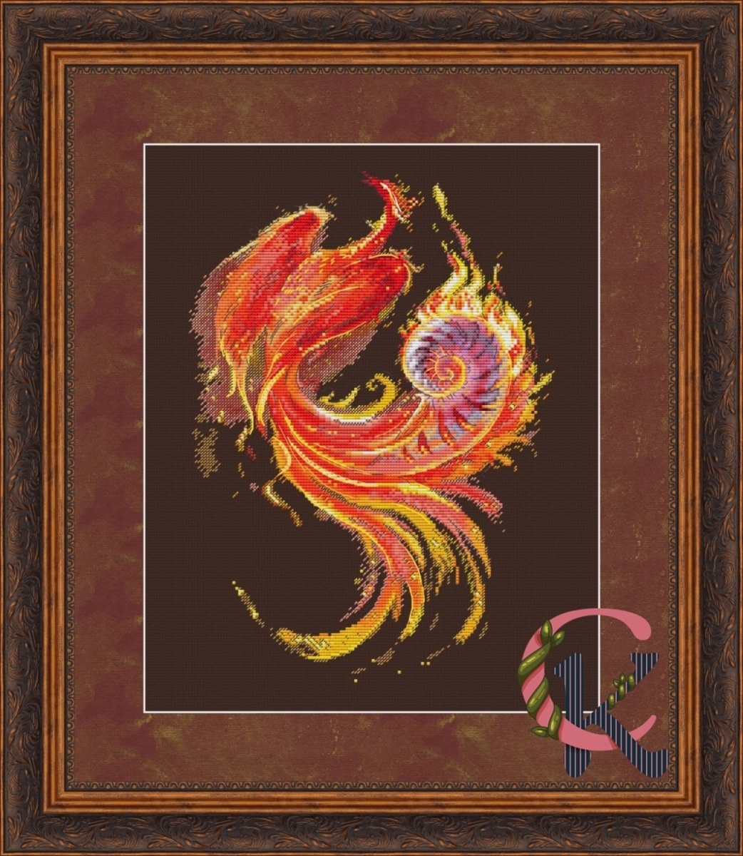 Seashell of Fire Cross Stitch Pattern фото 1