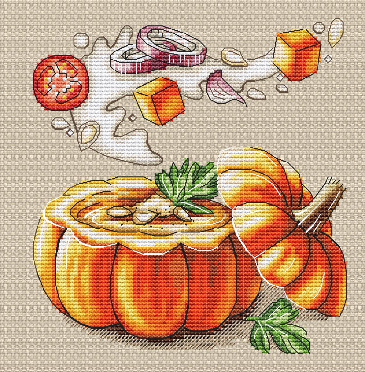 Autumn Soup Cross Stitch Pattern фото 2