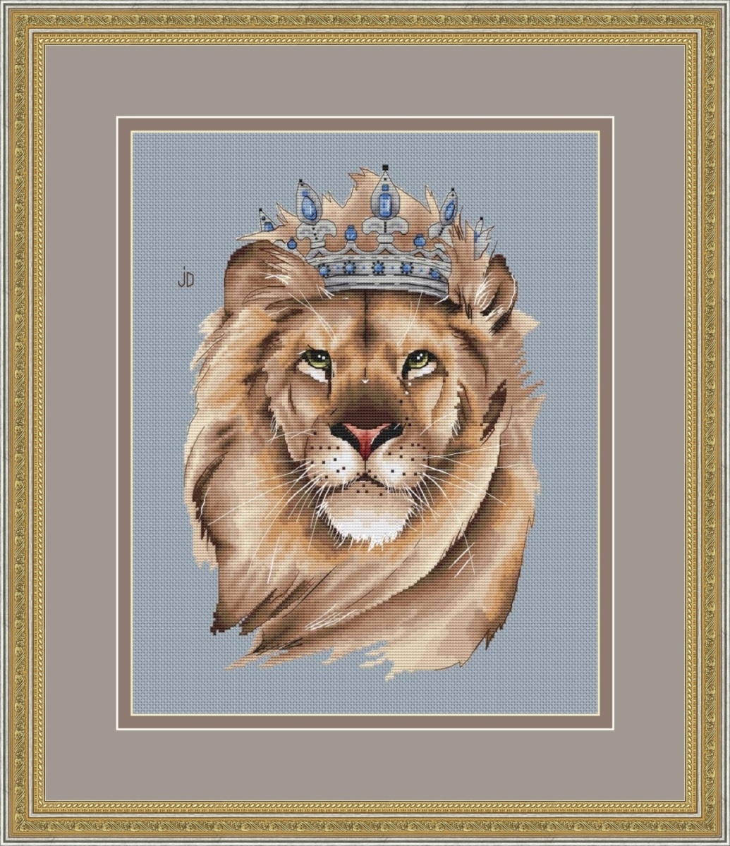 King Lion Cross Stitch Pattern фото 1