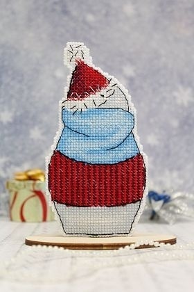 Snowman with Treats Cross Stitch Kit   фото 3