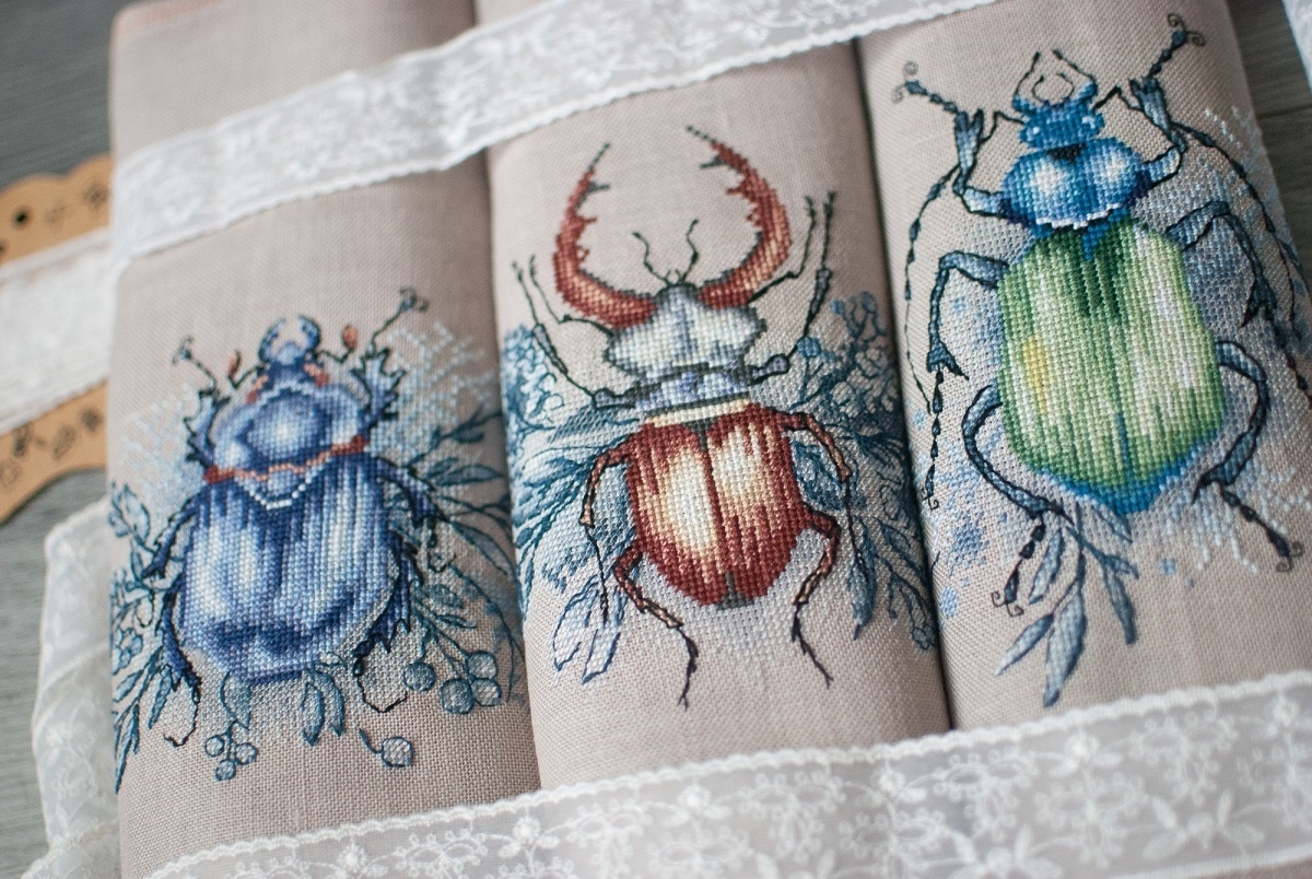 Green Beetle Cross Stitch Pattern фото 10