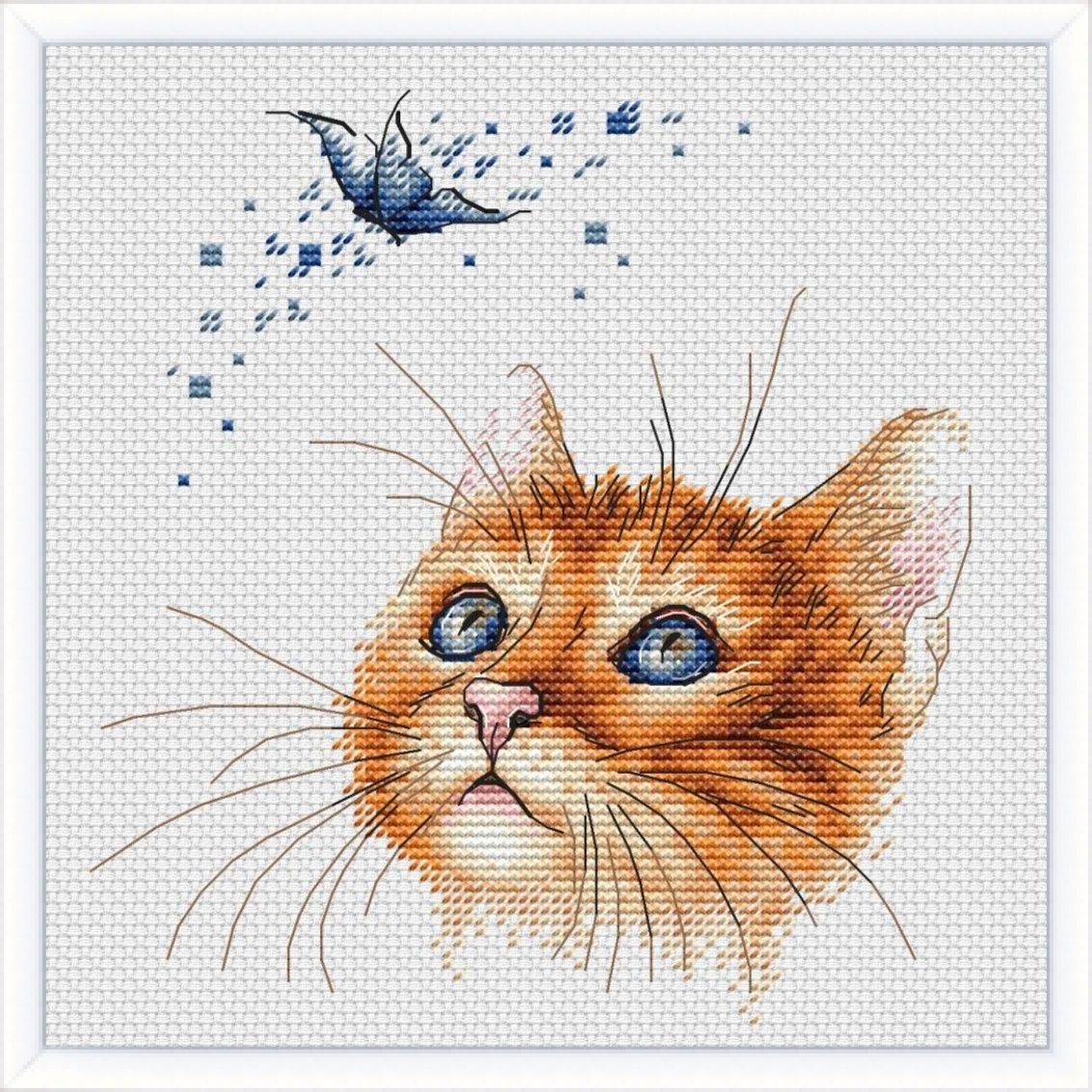 Ginger Cat Cross Stitch Chart фото 1