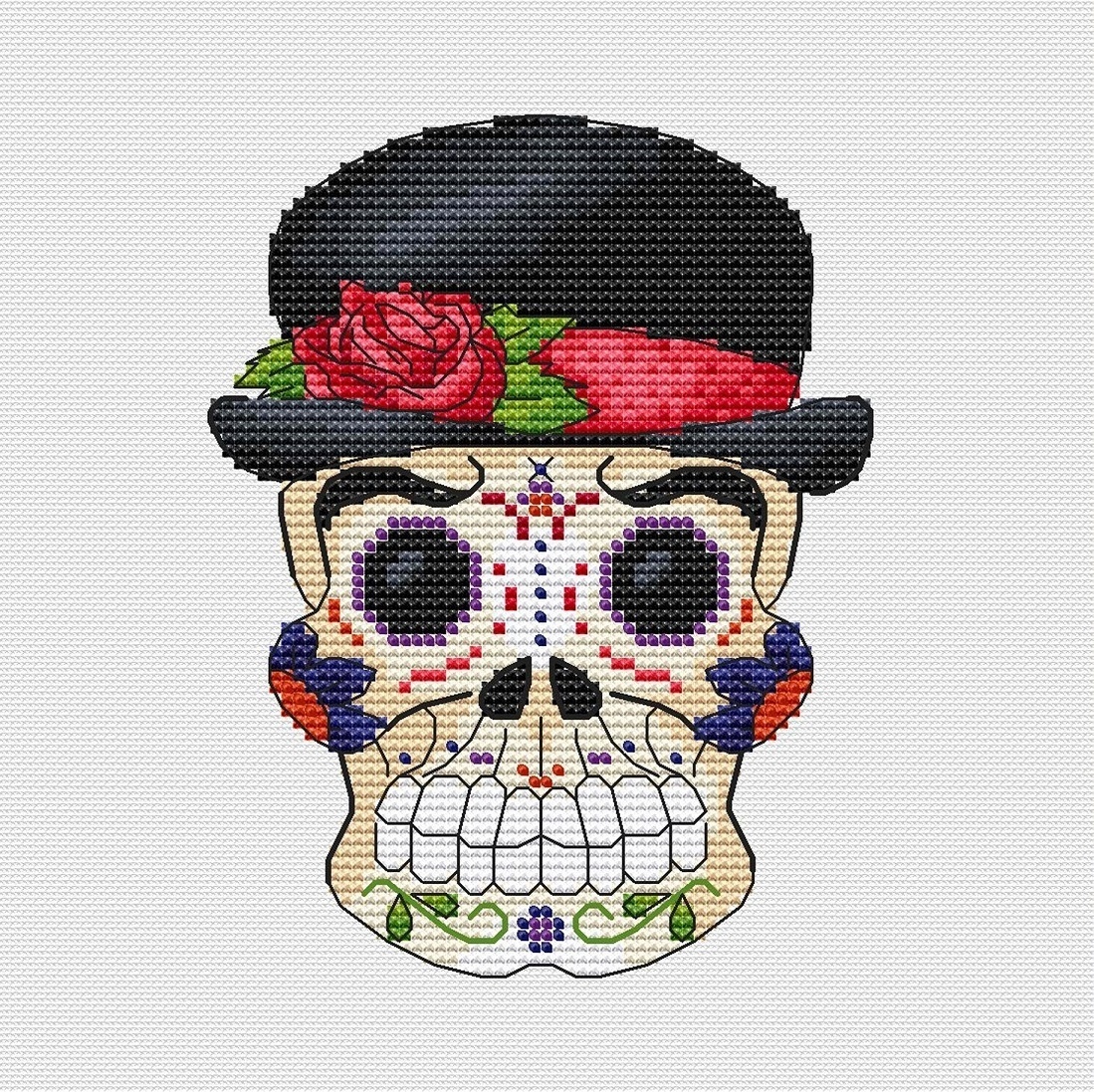The Day of the Dead. Pierre Cross Stitch Pattern фото 1