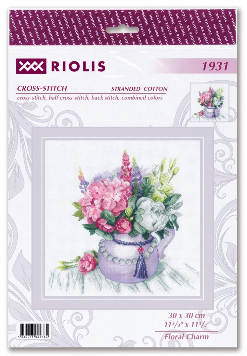 Floral Charm Cross Stitch Kit фото 2