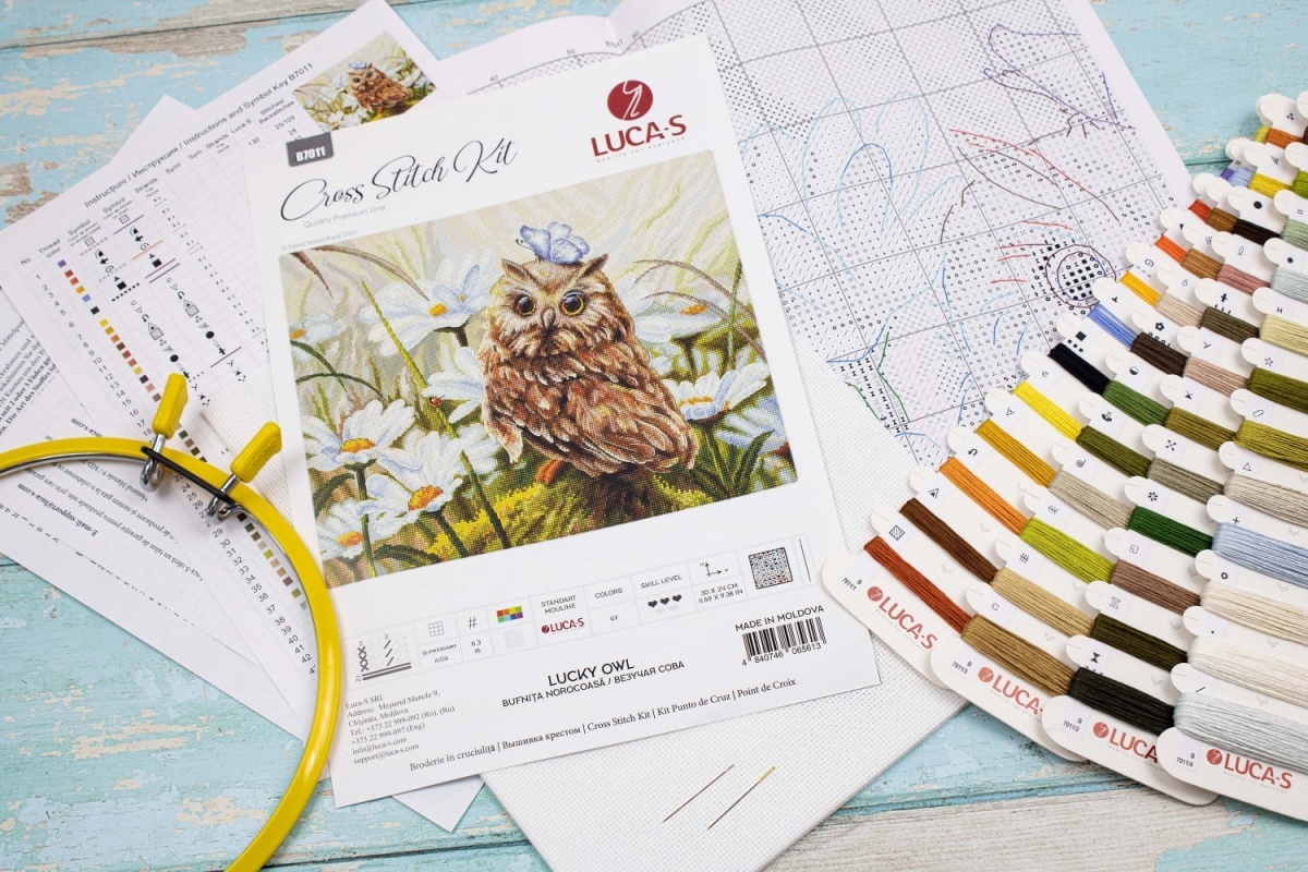 Lucky Owl Cross Stitch Kit фото 4