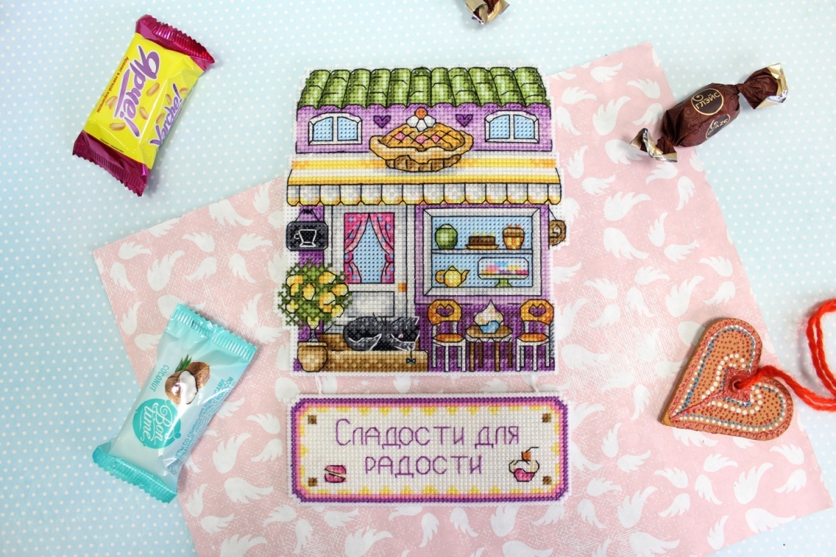 Pastry Chef's House Cross Stitch Kit фото 3