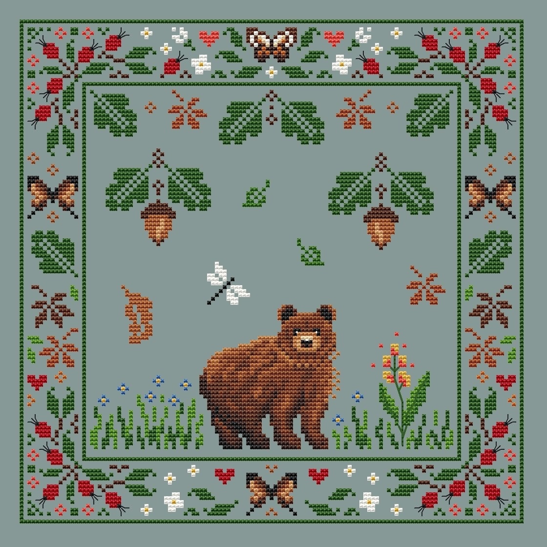 Owner of the Forest Cross Stitch Patern фото 4