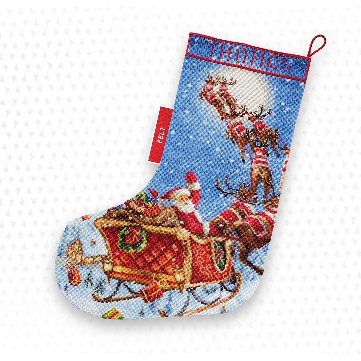 The Reindeers on it's Way! Stocking Cross Stitch Kit фото 1