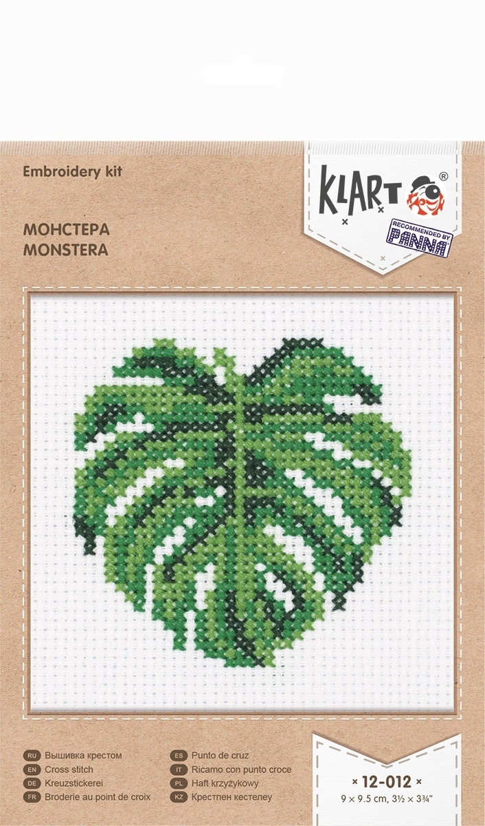 Monstera Cross Stitch Kit фото 2