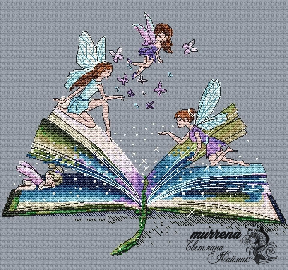 The Book of Fairies Cross Stitch Pattern фото 1