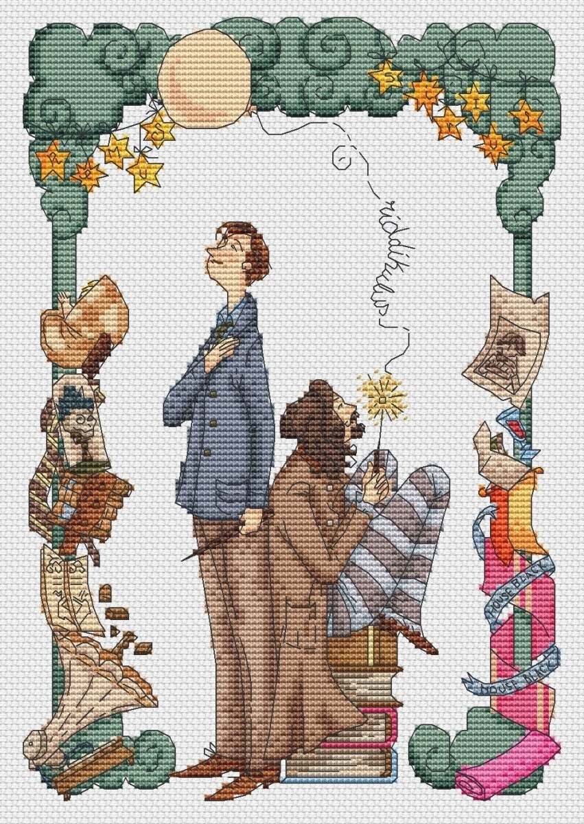 Sirius and Lupin Cross Stitch Pattern фото 1