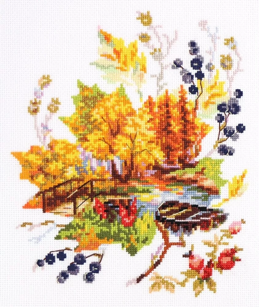 Autumn Sketches Cross Stitch Kit фото 12