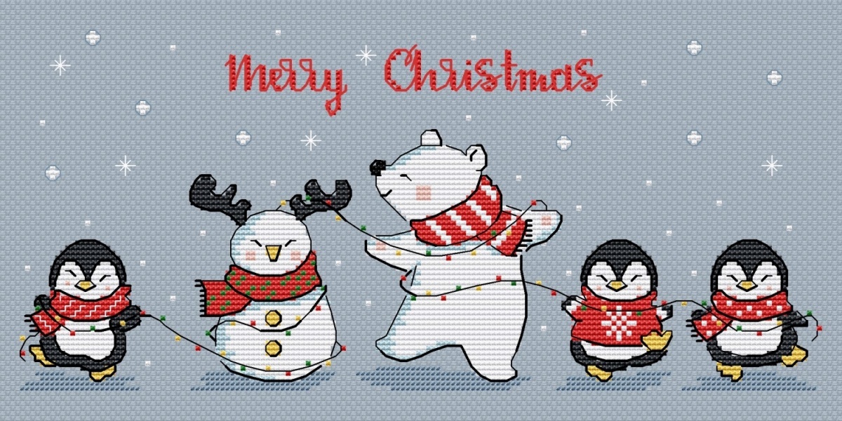 Have a Merry Christmas Cross Stitch Chart фото 1