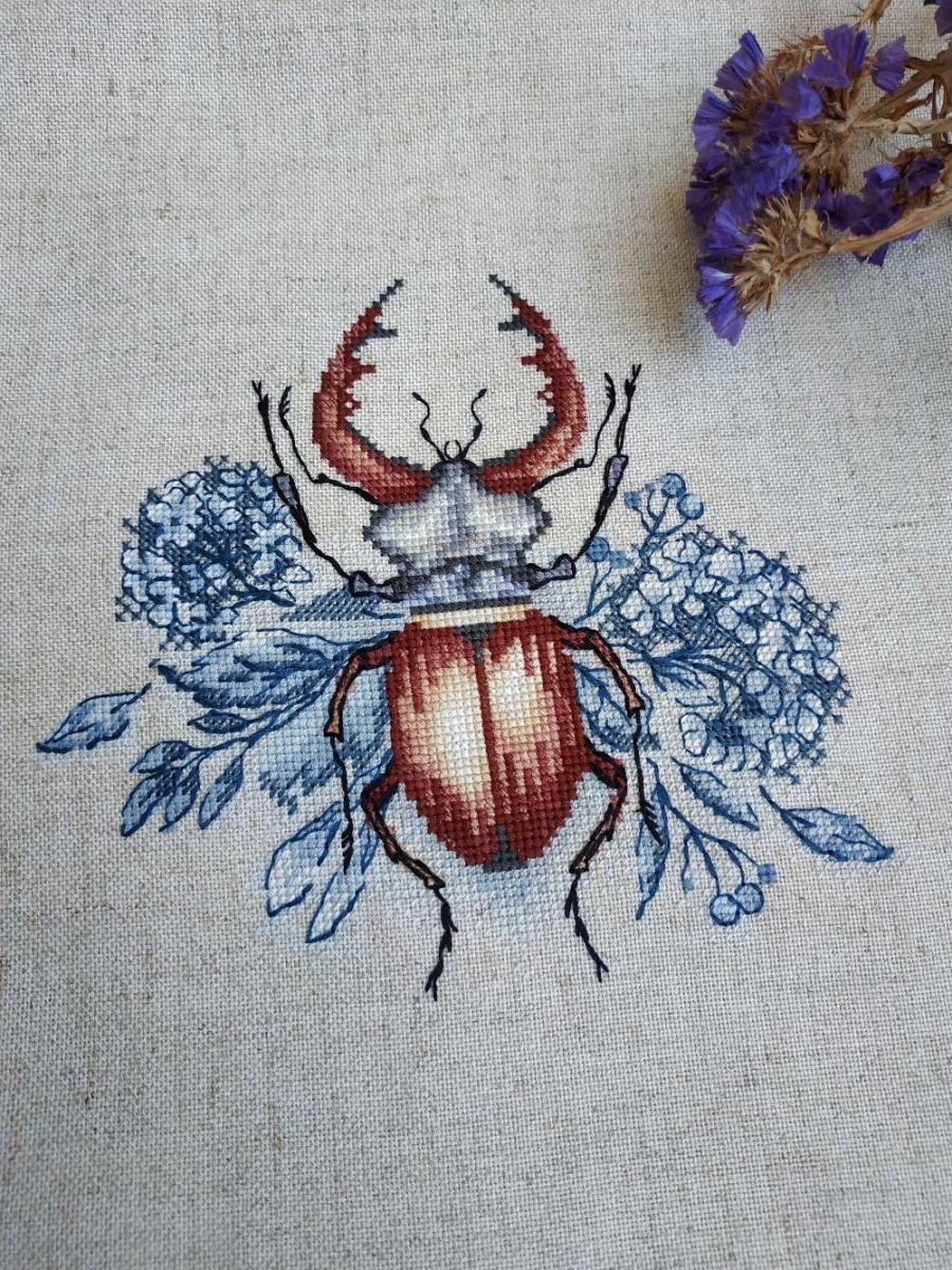 Beetle Cross Stitch Pattern фото 10