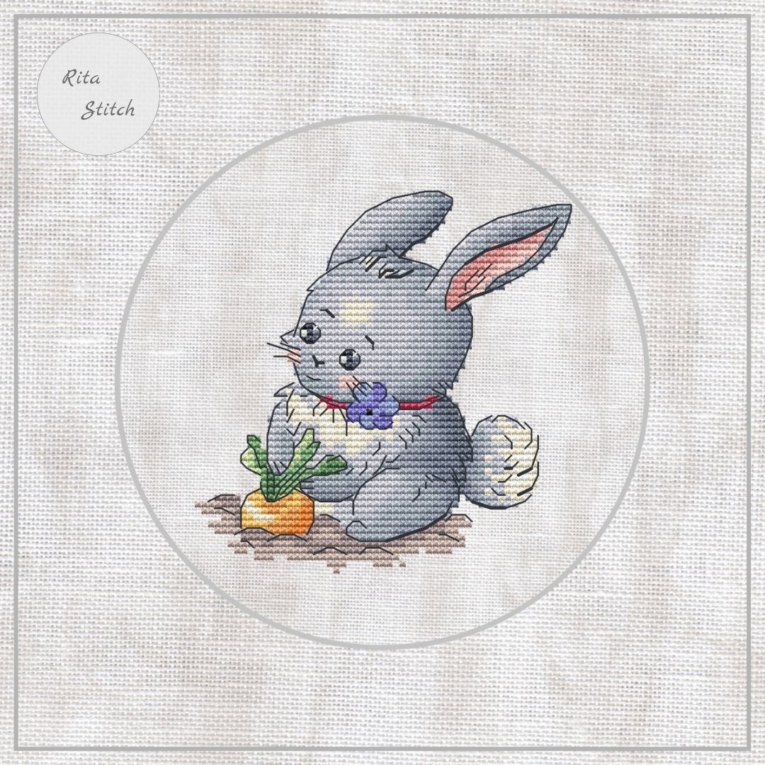 Hare. Grow Big Cross Stitch Pattern фото 1
