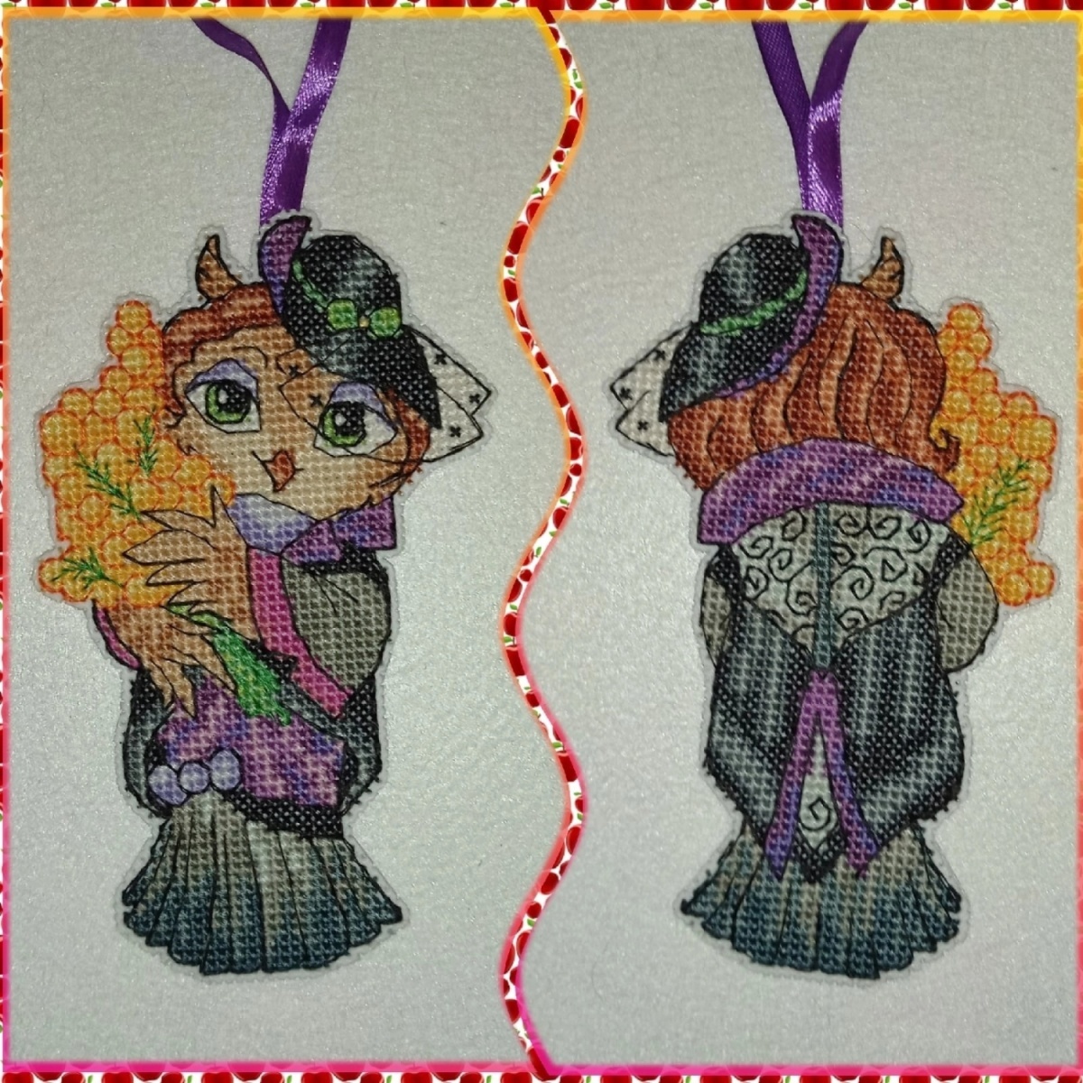 Lady Owl Cross Stitch Pattern фото 3