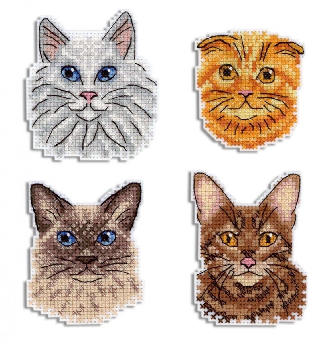 Cats Magnets Cross Stitch Kit фото 1