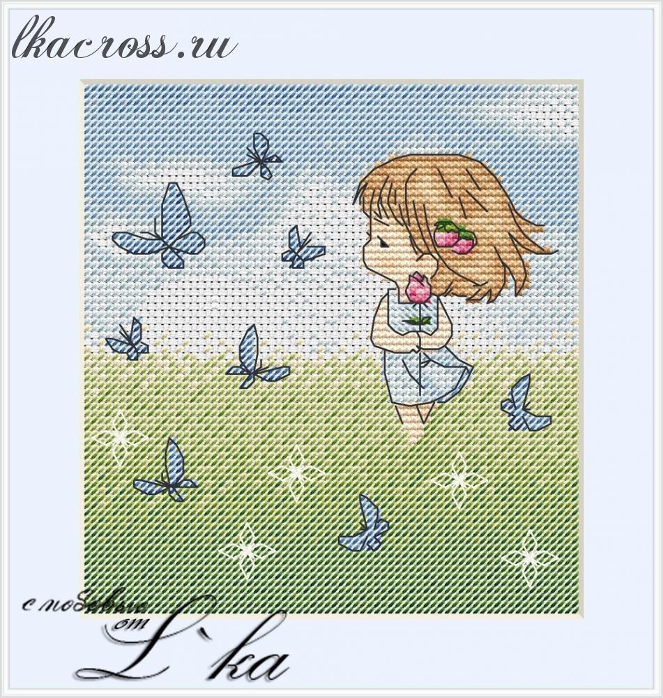 Little Rose Cross Stitch Pattern фото 1