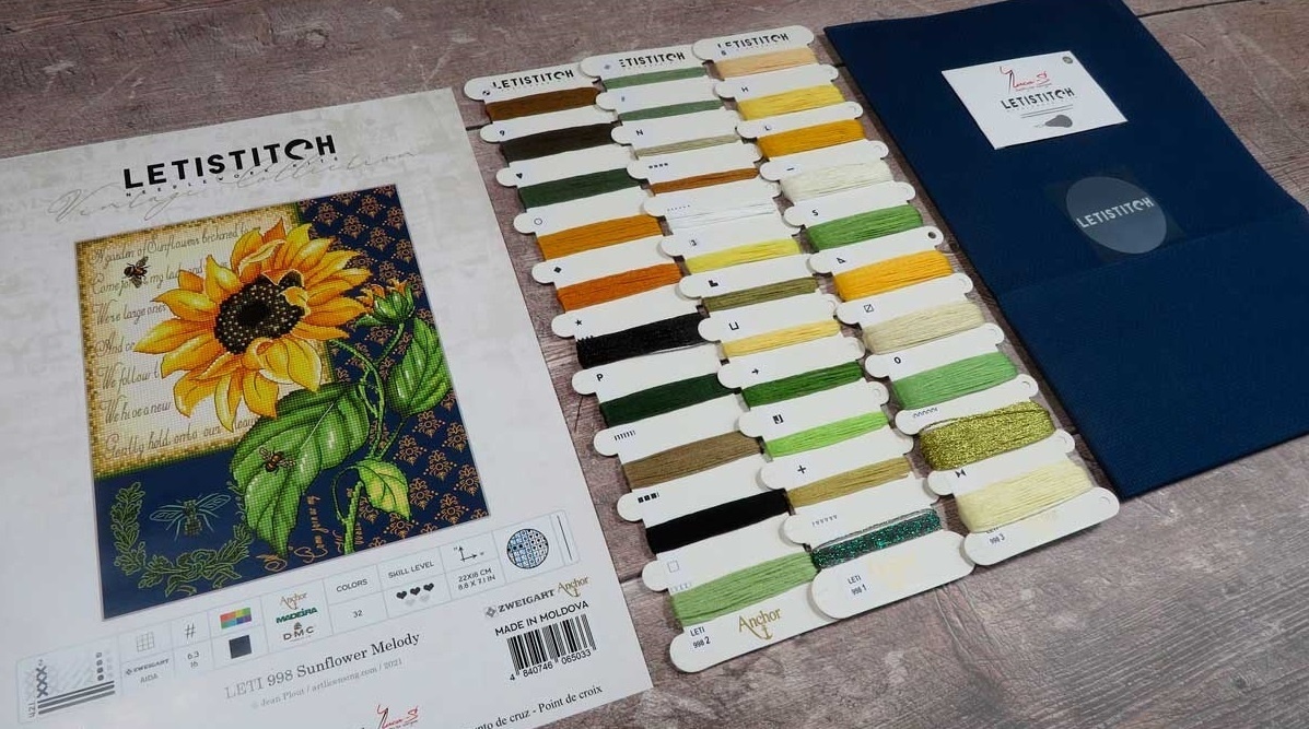Sunflower Melody Cross Stitch Kit фото 6