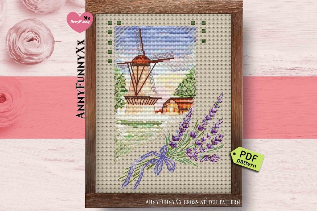 Lavender Mill Cross Stitch Pattern фото 10