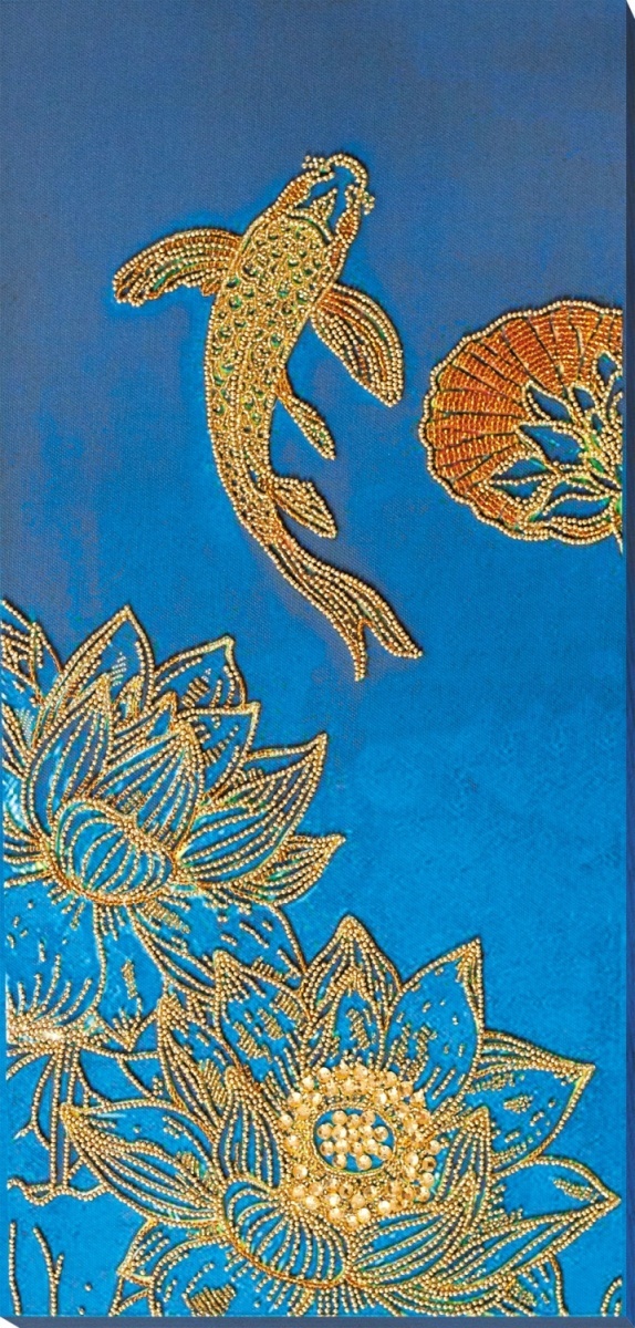 Koi Blue Bead Embroidery Kit фото 1