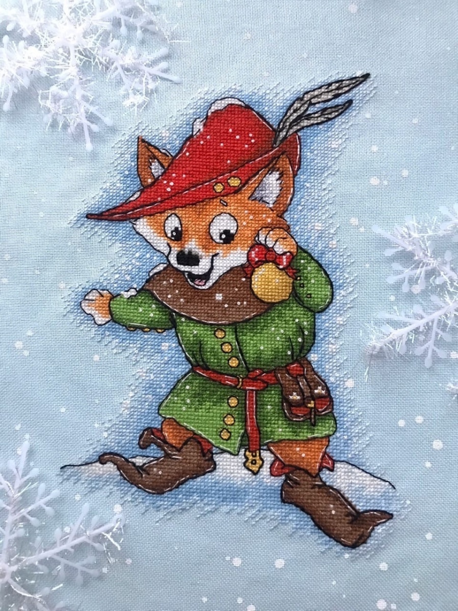 Robin Fox Cross Stitch Pattern фото 2